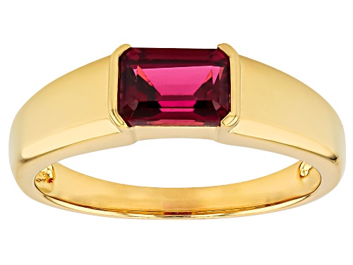 Pre-Owned 1.02ct Grape Color Garnet 18k Yellow Gold Over Sterling Silver Band Ring - Size 6