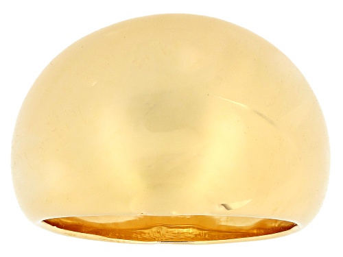Pre-Owned Moda Al Massimo® 18k Yellow Gold Over Bronze High Polish Dome Ring. Made in Italy. - Size 8