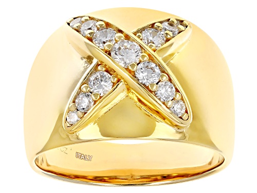 Pre-Owned Bella Luce® Italia 0.53ctw White Diamond Simulant Eterno™ Yellow Ring(0.32ctw DEW) - Size 6