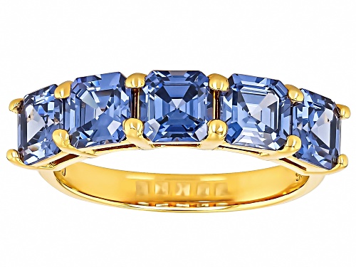 Pre-Owned Bella Luce® Esotica™ 6.07ctw Tanzanite Simulant Eterno™ Yellow Asscher Cut Ring - Size 6