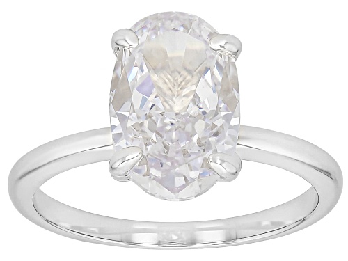 Pre-Owned Bella Luce® 5.67ctw White Diamond Simulant Rhodium Over Brass Ring - Size 7