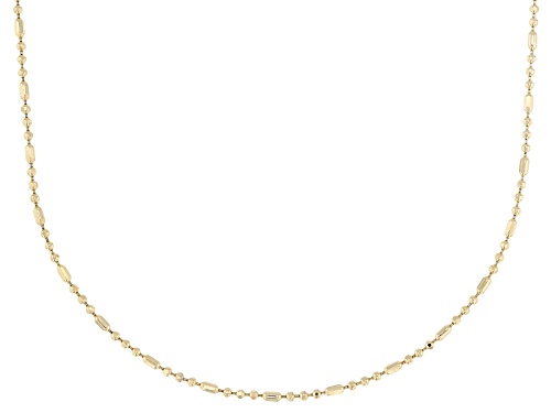 Pre-Owned Moda Al Massimo® 18k Yellow Gold Over Bronze Bead Necklace. Made in Italy. - Size 20