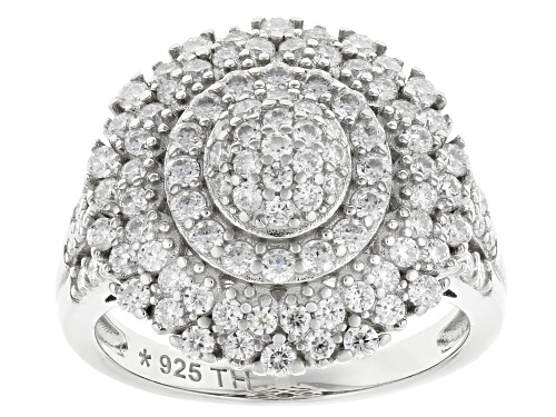 Pre-Owned MOISSANITE FIRE® 1.43CTW DEW ROUND PLATINEVE® RING - Size 8