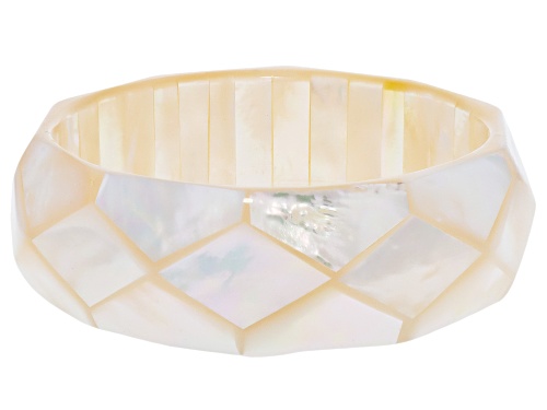 Photo of Pre-Owned White South Sea Mother-Of-Pearl Bangle