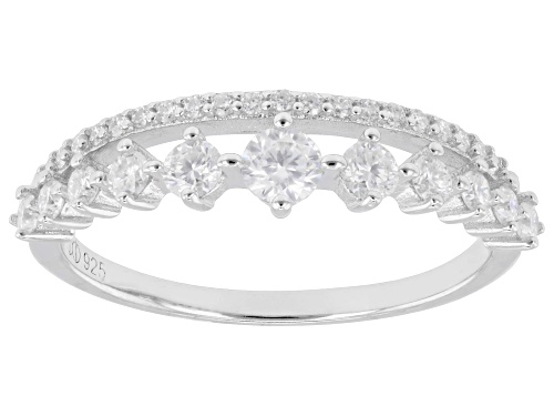Pre-Owned MOISSANITE FIRE® 0.64CTW DEW ROUND BRILLIANT PLATINEVE® RING - Size 5