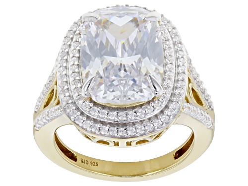 Pre-Owned Bella Luce® 12.00ctw White Diamond Simulant Eterno™ Yellow Ring - Size 6