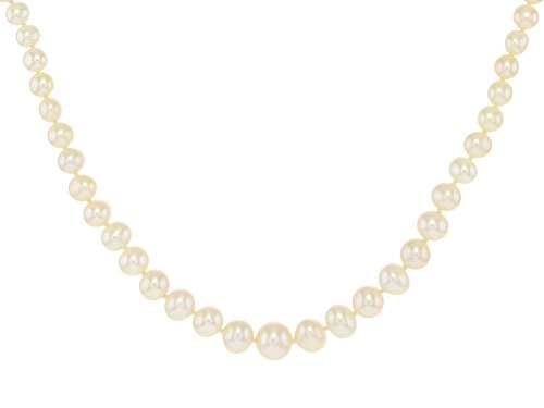 Pre-Owned 4-8.5mm White Cultured Freshwater Pearl Sterling Silver Necklace - Size 18
