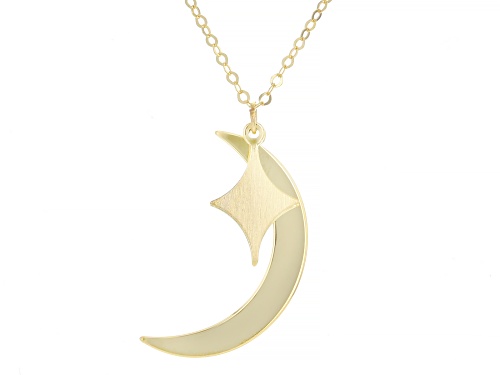 Pre-Owned Splendido Italian Jewelry™ 10k Yellow Gold Celestial 18-20" Necklace - Size 20