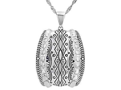 Pre-Owned Southwest Style by JTV™ Sterling Silver Pendant With 18" Chain