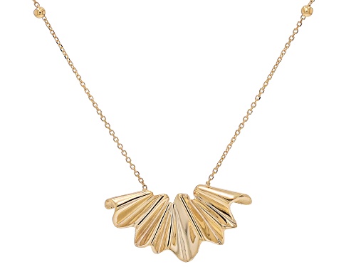 Pre-Owned Stefano Oro® 14k Yellow Liquid Gold Wave Necklace - Size 18