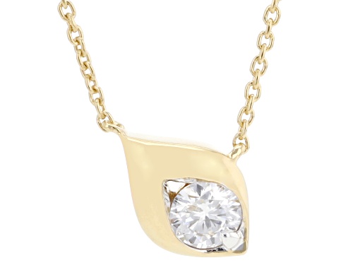 Pre-Owned Prazana® Lab-Grown Diamonds 0.25ct Round Diamond 14K Gold Over Sterling Silver Necklace F- - Size 18