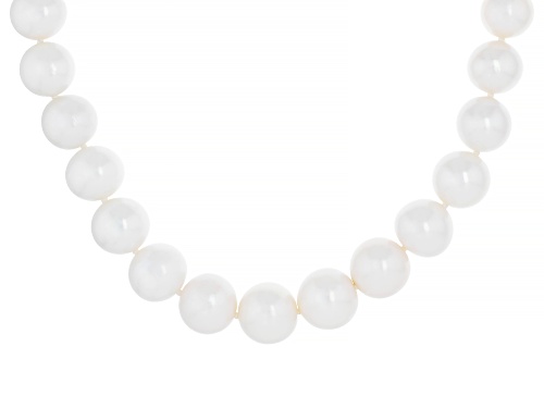 Pre-Owned Genusis™ 10-13mm White Cultured Freshwater Pearl Rhodium Over Sterling Silver 20 Inch Stra - Size 20