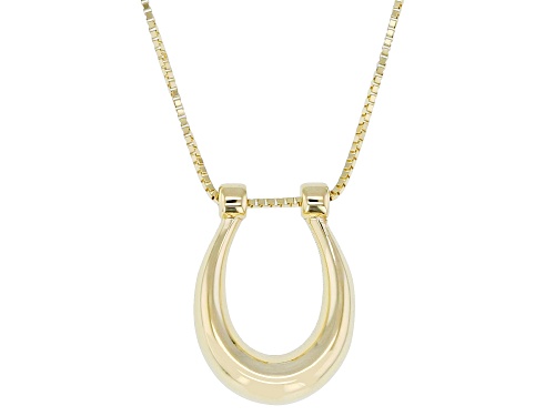 Pre-Owned Splendido Italian Jewelry™ 10k Yellow Gold Horseshoe Necklace - Size 20