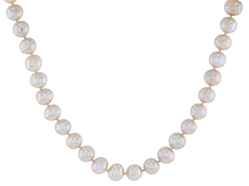 Pre-Owned 9mm Lavender Cultured Freshwater Pearl Sterling Silver 18 Inch Strand Necklace - Size 18