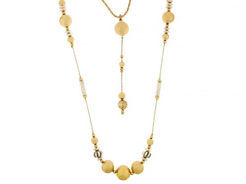 Pre-Owned Atelier J™ Two-Tone Multi-Row Beaded 32" Necklace