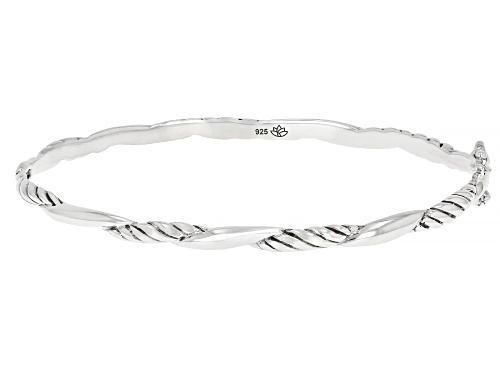 Pre-Owned Artisan Collection of Bali™ Sterling Silver Filigree Twist Bangle Bracelet