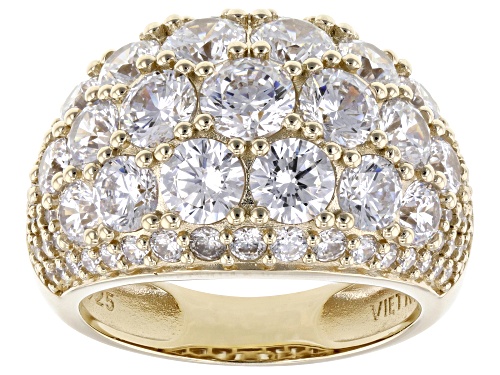 Pre-Owned Bella Luce® 10.45ctw White Diamond Simulant Eterno™ Yellow Ring(6.33ctw DEW) - Size 6