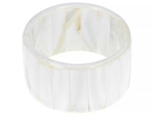 Pacific Style™ White Mother-of-Pearl Napkin Ring