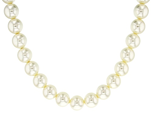 Photo of Paula Deen Jewelry™ 18mm Round White Freshwater Pearl Simulant Strand Gold Tone Necklace - Size 18