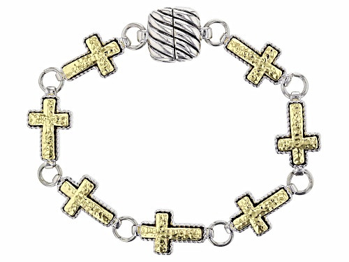 Photo of Paula Deen Jewelry™ Two-Tone Cross Bracelet