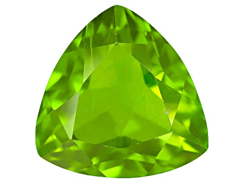 Photo of Pre-Owned Manchurian peridot avg 4.50ct 11mm trillion
