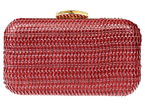 Pre-Owned Off Park® Collection, Gold Tone Red Statement Clutch