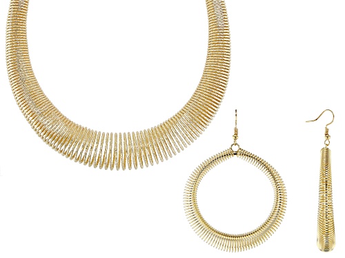 Pre-Owned Off Park® Collection, Gold Tone Statement Necklace & Earring Set