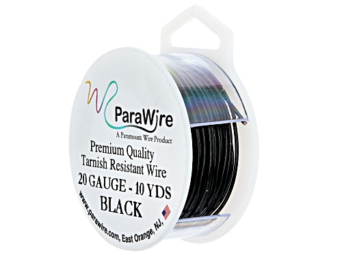 Pre-Owned 20 Gauge Round Wire in Black Color Appx 10 Yards