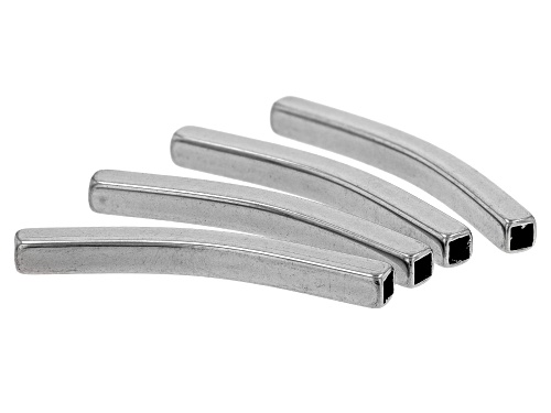 Pre-Owned Stainless Steel Large Hole Round Tubes appx 4 Pieces Total