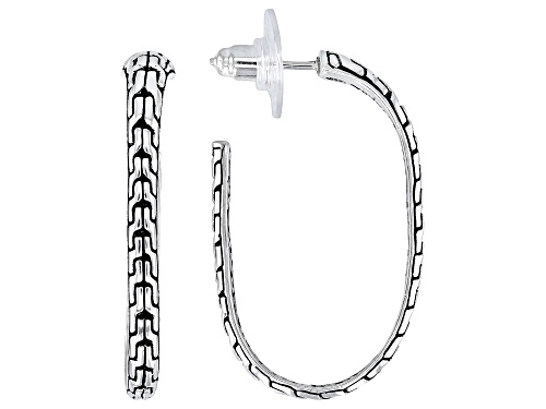 Pre-Owned Artisan Collection of Bali™ Sterling Silver Hoop Earrings
