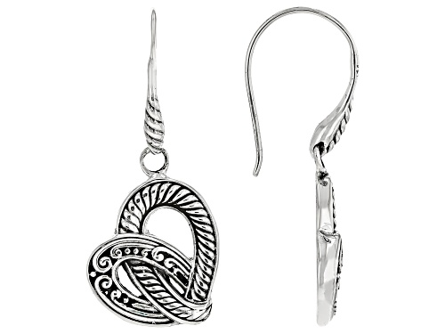 Pre-Owned Artisan Collection of Bali™ Sterling Silver Intertwined Heart Earrings