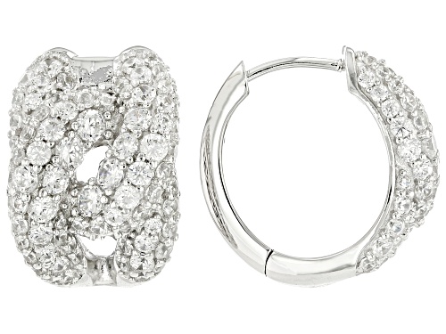 Pre-Owned Vanna K™ For Bella Luce® 4.99ctw White Diamond Simulant Platineve® Earrings