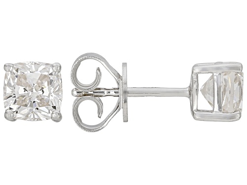 Pre-Owned Prazana® Lab-Grown Diamonds 2.00ctw Diamond Rhodium Over Silver Solitaire Stud Earrings, G