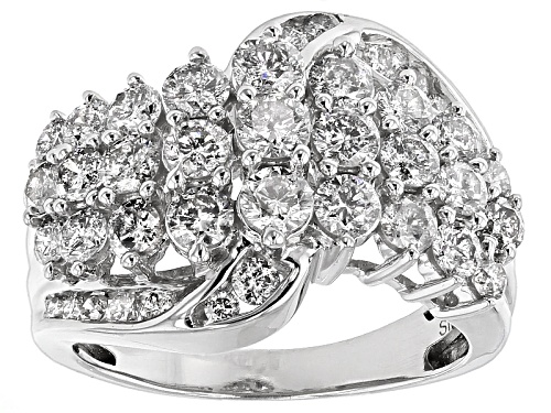 Pre-Owned 2.00ctw Round White Diamond 10k White Gold Ring - Size 7