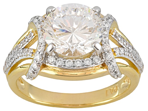 Photo of Pre-Owned Bella Luce ® Dillenium Cut 5.40ctw 18k Yellow Gold Over Sterling Silver Ring - Size 10