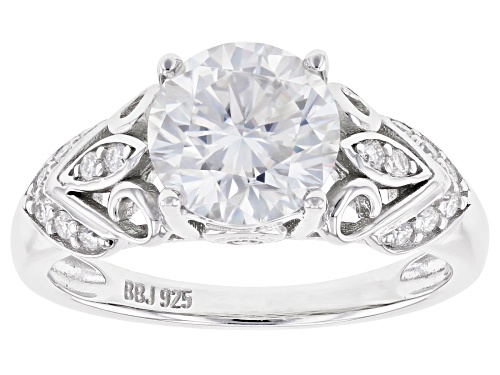 Pre-Owned MOISSANITE FIRE(R) 2.10CTW DEW ROUND PLATINEVE(R) RING - Size 11