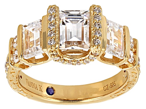 Photo of Pre-Owned Vanna K ™ For Bella Luce ® 5.20ctw Emerald Cut & Round Eterno™ Ring - Size 5