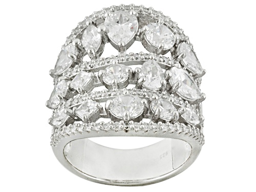 Photo of Pre-Owned Charles Winston For Bella Luce ® 11.13ctw Rhodium Over Sterling Silver Ring - Size 5