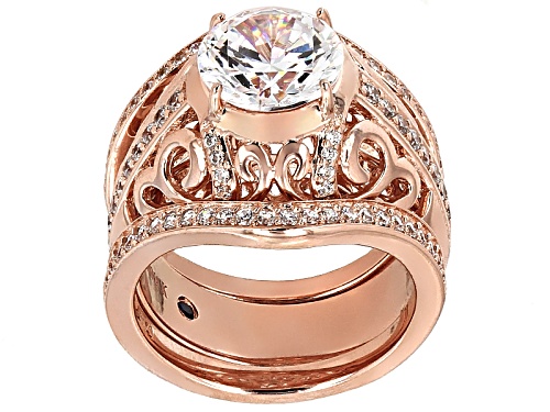 Pre-Owned Vanna K ™ For Bella Luce ® 5.30ctw Eterno ™ Rose Ring With Bands - Size 6