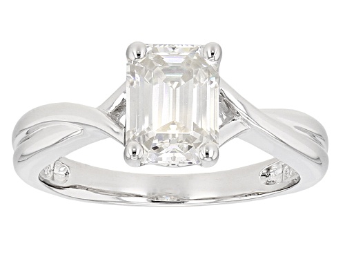 Pre-Owned Moissanite Fire® 1.75ctw Diamond Equivalent Weight Emerald Cut Platineve™ Ring - Size 10