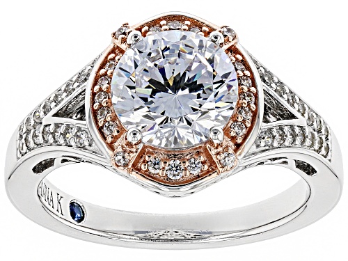 Photo of Pre-Owned Vanna K ™ For Bella Luce ® 3.68CTW Diamond Simulant Platineve ™ And Eterno ™ Rose Over Sil - Size 11