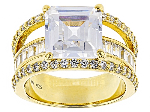 Photo of Pre-Owned Charles Winston For Bella Luce® 10.81ctw Diamond Simulant Eterno ™ Yellow Ring (7.71ctw De - Size 8
