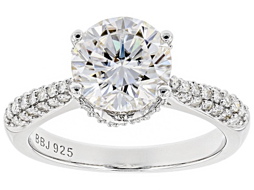 Pre-Owned Moissanite Fire® 3.02ctw Diamond Equivalent Weight Round Platineve™ Ring - Size 11