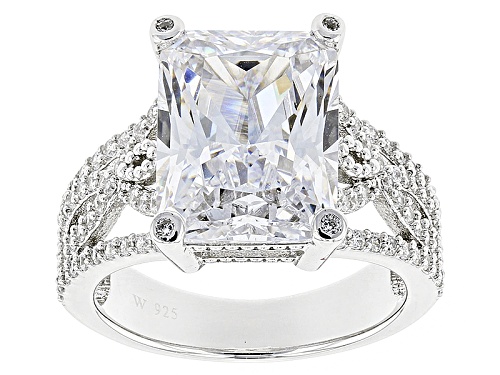 Photo of Pre-Owned Charles Winston For Bella Luce ® 16.14ctw Rectangular Octagonal & Round Rhodium Over Silve - Size 10