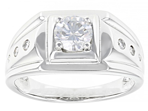 Pre-Owned MOISSANITE FIRE(R) 1.16CTW DEW ROUND  PLATINEVE(R) MENS RING - Size 10
