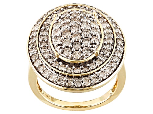 Pre-Owned 2.00ctw Round White Diamond 10k Yellow Gold Ring - Size 7