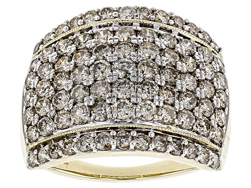 Pre-Owned 3.00ctw Round White Diamond 10k Yellow Gold Ring - Size 7