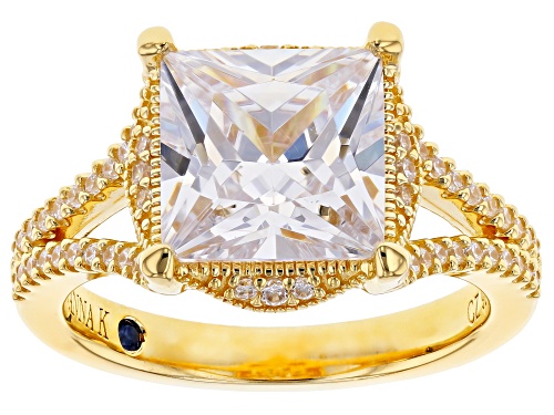 Photo of Pre-Owned Vanna K ™ For Bella Luce ® 6.32ctw White Diamond Simulant Eterno ™ Yellow Ring (4.52ctw De - Size 12