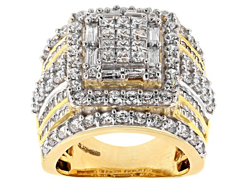 Pre-Owned Bella Luce ® 5.75ctw Round, Baguette And Princess Cut Eterno ™ Yellow Ring - Size 5