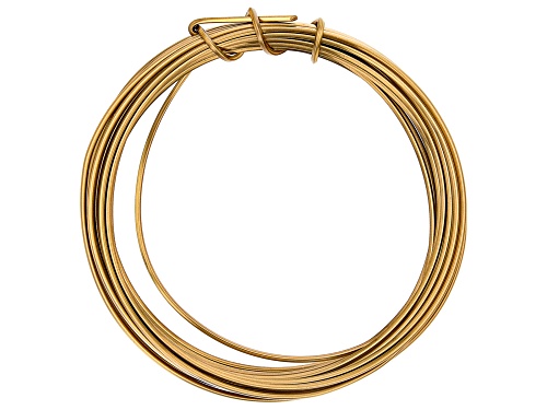 18 Gauge Square Wire in Faux Gold Color Appx 7 Yards